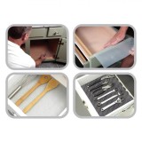 Suprafață Antiderapantă, Model Universal, Dimensiune 100x45cm, Culoare Ecru, Material PVC, Suport mocheta, Oem