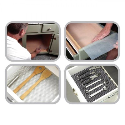 Suprafață Antiderapantă, Model Universal, Dimensiune 100x45cm, Culoare Ecru, Material PVC foto