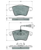 MTR MT472 set placute frana,frana disc