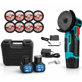 Set Mini Flex Polizor unghiular Campion PRO, 3 ah, 48 V, 76mm, portabil cu trusa, 1500 rpm