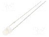 Dioda LED, 3mm, alb cald, 220...330mcd, 20mA, 2,9...3,6V, OPTOSUPPLY - OSM5YK34E2A