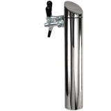 Coloana dozator bere - model Tower, mată periată, 2 liniar