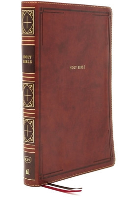 Kjv, Thinline Bible, Giant Print, Leathersoft, Brown, Thumb Indexed, Red Letter Edition, Comfort Print: Holy Bible, King James Version foto