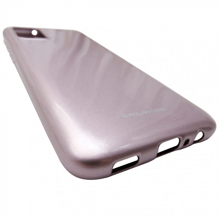 Husa silicon TPU Molan Cano Hana Pearl roz auriu pentru Samsung Galaxy A02s / A03s