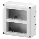 Doza PT 8M (4x2) verticala IP40 Gewiss System Gri GW27023