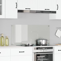 vidaXL Contrablat bucătărie transparent 110x50x0.6cm sticlă securizată