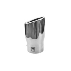 Ornament toba inox Premium, model tesit cu perforatii, intrare 6.5 cm, iesire 6.9 cm, lungime 15 cm Cod: 7656G Automotive TrustedCars
