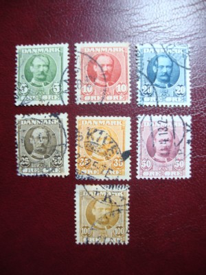 DANEMARCA 1907 SERIE FREDERIK VIII foto