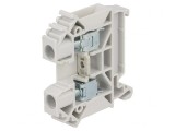 Conector &Icirc;mbinare Șine 0,5-10mm&sup2; 2 Borne Gri 8mm