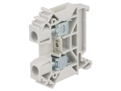 Conector &amp;Icirc;mbinare Șine 0,5-10mm&amp;sup2; 2 Borne Gri 8mm foto