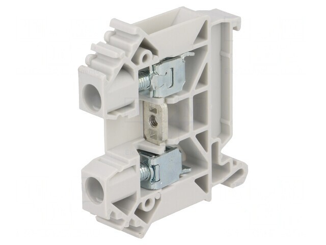 Conector &Icirc;mbinare Șine 0,5-10mm&sup2; 2 Borne Gri 8mm