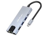 Hub USB OTG QOLTEC 53795 cu Thunderbolt 3, Thunderbolt 4, USB 2.0 și USB 3.0 PnP