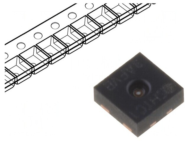 Senzor de Temperatură și Umiditate 0-100%RH -40-125&deg;C DFN2x2