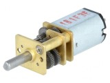 Motor DC cu Transmisie 6V 1.6A Ax Crestătură D Micro Metal Gearmotor HP