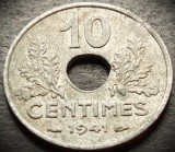 Cumpara ieftin Moneda istorica 10 CENTIMES - FRANTA, anul 1941 * cod 1599 = excelenta