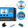 Regulator Incarcare PWM Solar 12V/24V 30A LCD, Temporizator, USB, Baterii Acid/Gel/AGM