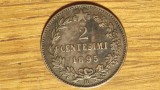 R10 Italia - moneda ultra rara bronz - 2 centesimi 1895 R (Roma) - Umberto I - aunc, Europa