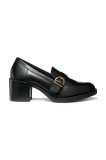 Geox pantofi de piele D SERILDA 60 culoarea negru, cu toc drept, D56XXC 00043 C9999