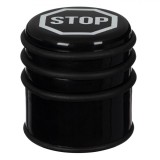 Opritor Ușă Metalic Negru, 7.5x8cm, Bază Antiderapantă, Durabil, Elegant - Stop Ușă Metalic