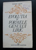 Edgar Papu - Evoluția și formele genului liric