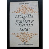 Edgar Papu - Evoluția și formele genului liric