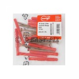 Diblu Mungo pentru caramida cu goluri din nylon 6x60 si surub - 12 buc/Punga Plastic Mungo