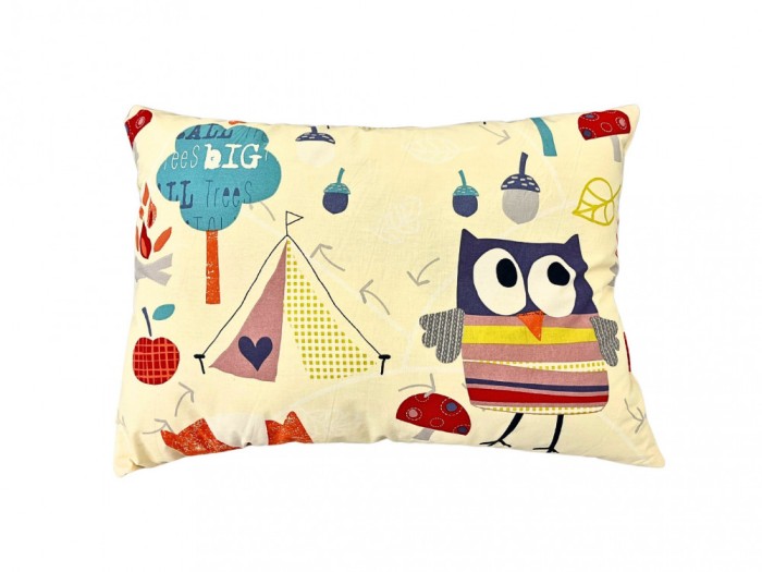 Perna SomnART Bufnita, 50x70 cm, bumbac Relax KipRoom