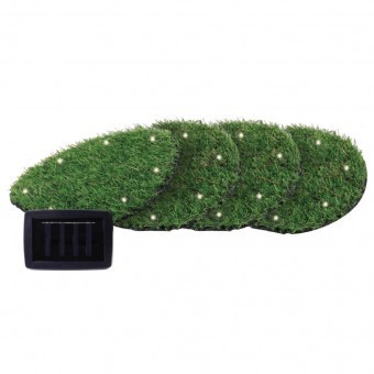 Set 4 lampi solare Strend Pro Grass, 24 cm, 4x8 LED-uri, AA foto