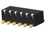 Comutator DIP-SWITCH 6 Secțiuni TE Connectivity EDSP06SGRNSTU04 0,025A/24VDC OFF-ON