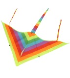 Zmeu pentru copii, Triunghiular, 57 x 85 cm, Multicolor