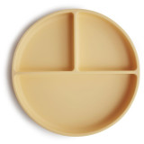Mushie Silicone Suction Plate farfurie compartimentată cu ventuză Daffodil 1 buc
