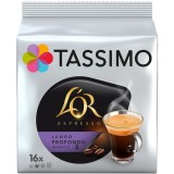 Capsule cafea, L&amp;#039;OR Tassimo Lungo Profundo, 16 bauturi x 120 ml, 16 capsule