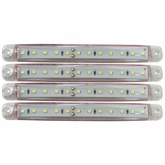 Lampa gabarit cu 12 LED-uri 12/24V set 4buc Cridem - Alb Garage AutoRide foto
