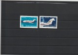 ROMANIA 1970 LP 722 50 ANI DE AVIATIE CIVILA IN ROMANIA SERIE MNH NESTAMPILATA, Nestampilat