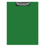 Clipboard Q-CONNECT A4 Dublu cu Buzunar, 230x350mm, Carton Plastifiat si Clip de Prindere Metalic, Capacitate 50 Coli, Culoare Verde, Clipboarduri Dub