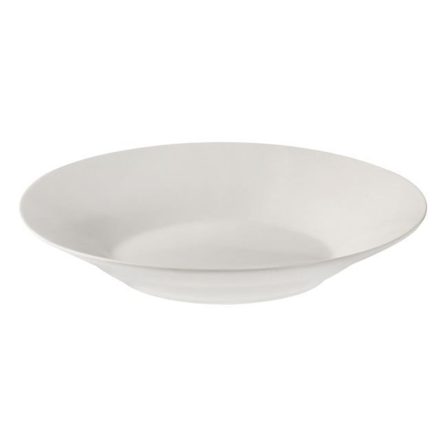 Set Farfurii Adanci din Portelan, Alb, 4 buc, 22.5cm