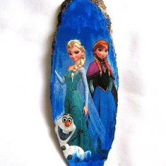 Desen animat Frozen, printesele Elsa si Anna, tablou trunchi de copac 28557