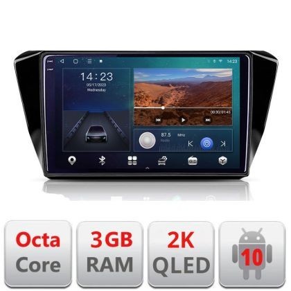 Navigatie Skoda Superb 3 2015-2017 B-932 Android Ecran 2K QLED octa core 3+32 carplay android auto KIT-932+EDT-E310V3-2K CarStore Technology