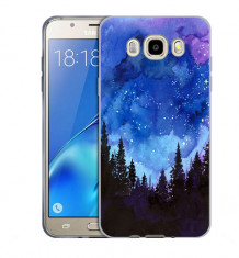 Husa Samsung Galaxy J5 2016 J510 Silicon Gel Tpu Model Night Forest foto