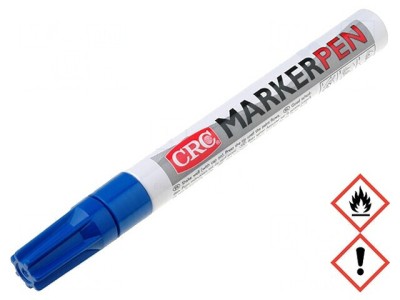 Marker Albastru cu Capăt Rotund foto