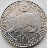 10 pence 2017 Isle of Man / Insula Man , Manx cat, km#1581