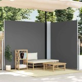 VidaXL Copertină laterală retractabilă, antracit, 200x600 cm