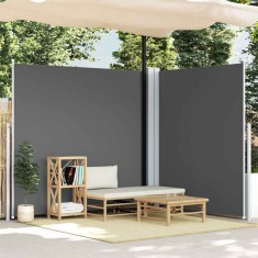 vidaXL Copertină laterală retractabilă, antracit, 200x600 cm 318008