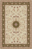 Cumpara ieftin Covor Model Lotos 523-130, Marime 60 x 110 cm, Crem, Verde, Inaltime Fir 8 mm, Antialergic, Polipropilena, Living, Dormitor, Sufragerie, Birou