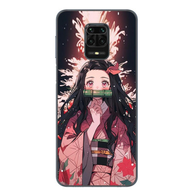 Husa compatibila cu Xiaomi Redmi Note 9 Pro Silicon Gel Tpu Model Demon Slayer Nezuko foto