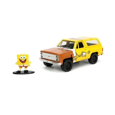 Masinuta metalica Chevy K5 Blazer si figurina Sponge Bob foto