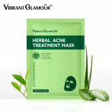 Mască pentru tratarea acneei pe bază de plante Anti-acnee Reduce semnele de acnee Hidratant reparator Vibrant Glamour