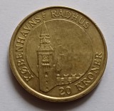 Danemarca-20 Kroner 2007- TURNUL PRIMARIEI KOPENHAGA, Europa