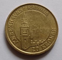 Danemarca-20 Kroner 2007- TURNUL PRIMARIEI KOPENHAGA foto