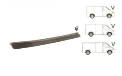 Ornament far MERCEDES SPRINTER 208-414, 04.2000-12.2002; SPRINTER/CLASSIC 208-416, 01.2003-2007, partea dreapta, metal, foto